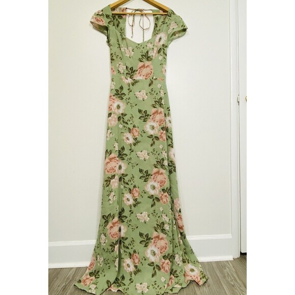 Reformation Amaryllis Dress Maxi Floral Dress Beach Dress Vacation Wear Size 4 - Picture 1 of 13